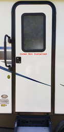 RV Entry Door window cover